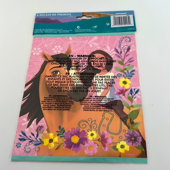 8 pcs Spirit Loot Bags Favor Bags Treat Bags (7.25"x9" in.) - Picture 2 of 3